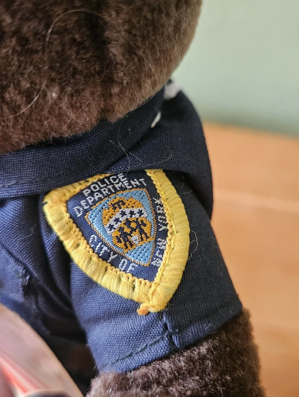 NWT- Vintage 1989 Bear Forces of America Police Officer Teddy Bear Cop Holster